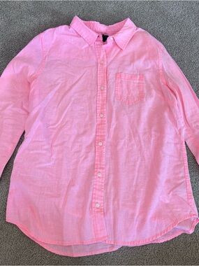 GAP Pink Button-Down Shirt